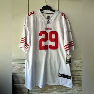 Nike 49ers White and Red NFL Jersey NWT